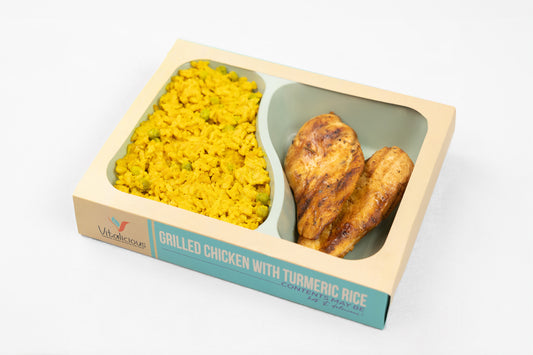 Grilled Chicken with Turmeric rice