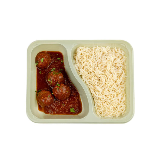 Daoud Pasha meatballs with rice